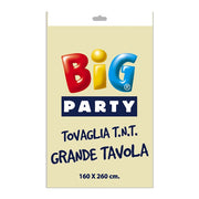 Big Party Tablecloth Tnt 160 x 260 Cm Ivory