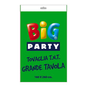 Big Party Tablecloth Tnt 160 x 260 Cm Green