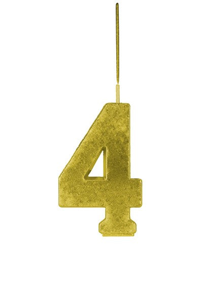 bigiemme bigiemme candela magic number nr 4 doppio uso scintillante e fiamma h 68 cm oro ean 8006941052155