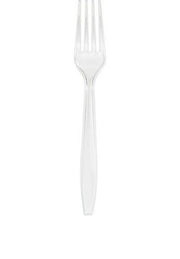 Bigiemme Plastic Fork H 18 Cm Transparent 24 Pcs