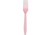 Bigiemme Plastic Fork H 18 Cm Pink 24 Pcs
