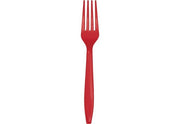 Bigiemme Plastic Fork H 18 Cm Red 24 Pcs
