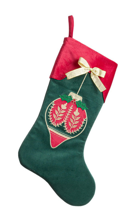 bizzotto bizzotto calza festive di natale 45 x 28 cm rosso verde ean 8051836744226
