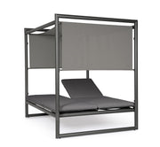 Bizzotto Daybed Konnor Anthracite Aluminum Frame 213 x 149 x 196 Cm Water-Repellent Fabric