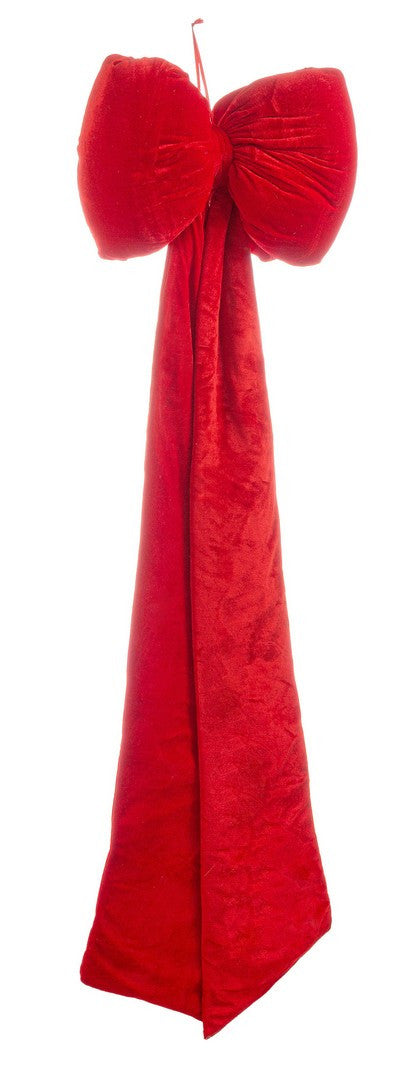 bizzotto bizzotto fiocco natalizio linsey in velluto h 162 cm 51 x 14 cm rosso ean 8051836762732