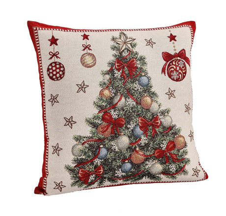 bizzotto bizzotto fodera cuscino con albero di natale mabel 45 x 45 cm bianco ean 8051836704008
