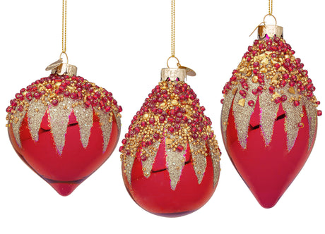 bizzotto bizzotto pendaglio di natale firework ass vetro rosso 1 pz ean 8051836658356