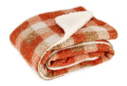 Bizzotto Laurence Christmas Throw Blanket, 130 x 160 cm, Orange