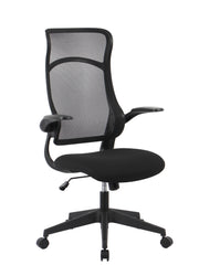 Bizzotto C-Br Zolder Office Chair in Black with Lumbar Support