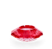Bizzotto Tealight Holder 1P Eldrid H 3.3 Cm D 9 Cm Red Glass