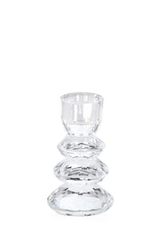 Bizzotto Candle Holder 1P Eldrid H 10.8 cm D 6 cm Clear Glass