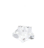 Bizzotto Christmas Candle Holder Eldrid Star H 4 cm D 7.5 cm Clear Glass