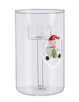 bizzotto bizzotto portacandela lavish con pupazzo di natale h 15 cm d 9 cm con scatola regalo ean 8051836752191