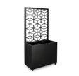 bizzotto bizzotto portafiore silvy rettangolare geometric 76 x 41 cm h 152 cm nero ean 8051836680715