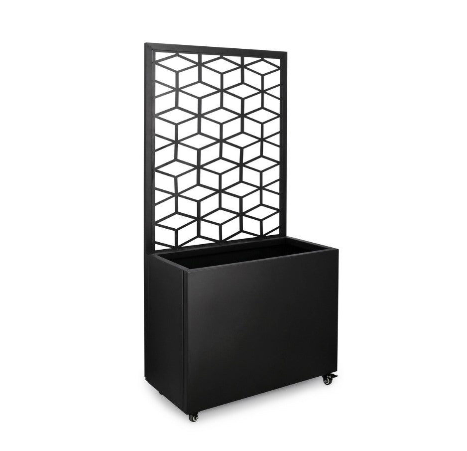 bizzotto bizzotto portafiore silvy rettangolare geometric 76 x 41 cm h 152 cm nero ean 8051836680715