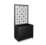 bizzotto bizzotto portafiore silvy rettangolare geometric 76 x 41 cm h 152 cm nero ean 8051836680715