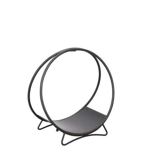 bizzotto bizzotto portalegna di natale ronny tondo h 50 cm d 49 cm acciaio nero ean 8051836719026