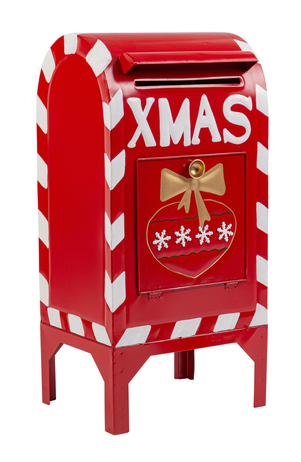 bizzotto bizzotto portalettere natalizia elric rettangolare h 6750 cm metallo rosso bianco ean 8051836502536
