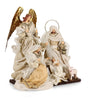 bizzotto bizzotto sacra famiglia natale divine con angelo h 28 cm beige ean 8051836748422