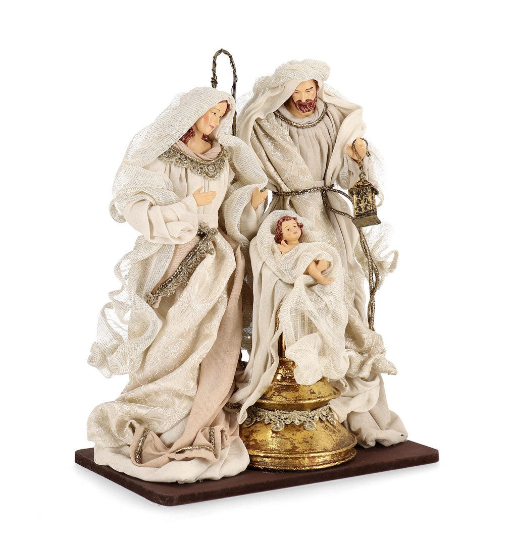 bizzotto bizzotto sacra famiglia natale majestic h 38 cm con base rosa ean 8051836748514