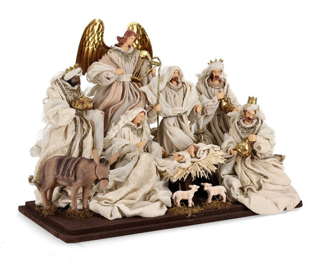 bizzotto bizzotto sacra famiglia natale majestic h 58 cm con base rosa ean 8051836748521