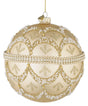 bizzotto bizzotto sfera di natale beloved d 150 mm vetro champagne con brillanti e perle ean 8051836743243