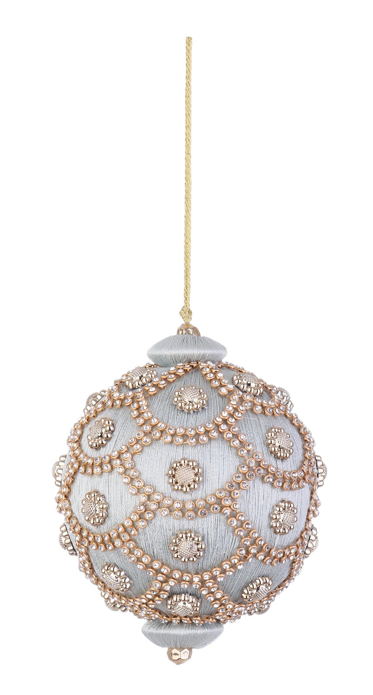 bizzotto bizzotto sfera di natale crystal d 100 mm con perle azzurro polvere ean 8051836614284