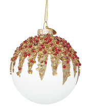 Bizzotto Christmas Ball Firework D 80 mm White Glass