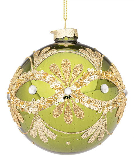 bizzotto bizzotto sfera di natale garish d 100 mm vetro verde ean 8051836734753