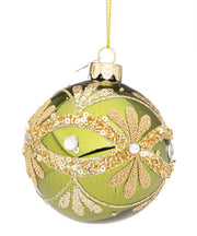 Bizzotto Garish Christmas Ball D 80 mm Green Glass