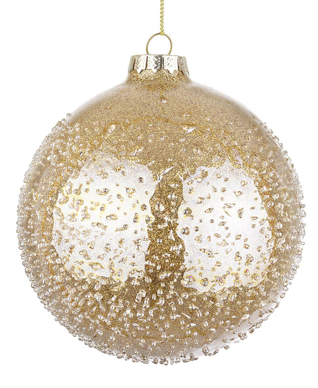 bizzotto bizzotto sfera di natale saturno d 100 mm vetro oro ean 8051836151598