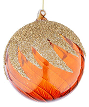 Bizzotto Christmas Sphere Vortex D 150 mm Brown Gold Glass