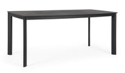 Bizzotto Alcora Outdoor Table Anthracite Aluminum Stone 180×90 cm