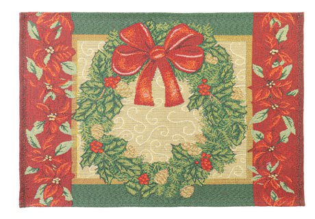 bizzotto bizzotto tovaglietta coronet di natale 48 x 33 cm verde ean 8051836733206