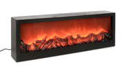 Bizzotto Lester Rectangular Fireplace with Black LED