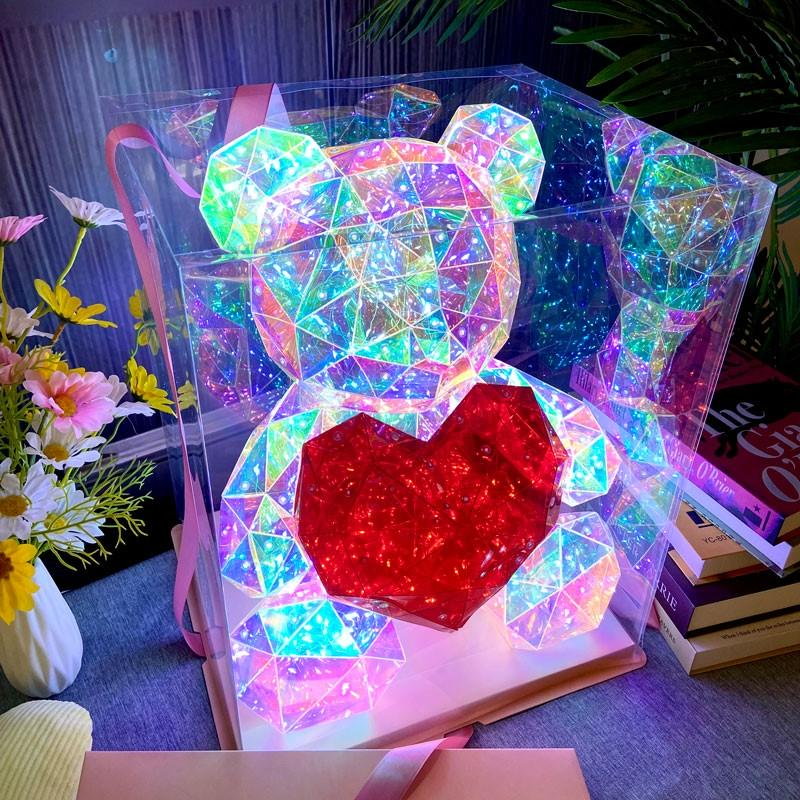 bonturi casa home decoration bonturi casa home decoration teddy bear gift box 23 x 19 x 30 cm 200 leds usb battery ean 8054751645043