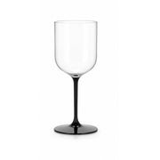 Brevetti WAF Croisière Wine Glass FM35 42 cl in Polycarbonate with Black Stem – Durable Wine Glass for Outdoor Use