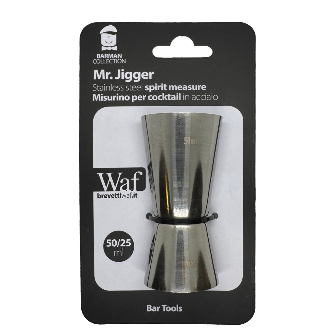 brevetti waf brevetti waf misurino 50 25 ml per cocktail in acciaio ean 8005778057043