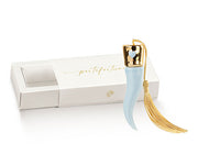 Cupido&Co. Horn with Tassel H 110 Mm Light Blue Gold