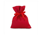 Cupido&amp;Co. Sugared Almonds Holder Red Satin Bag 80 x 100 Mm 12 Pcs