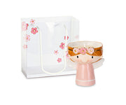 Cupido&amp;Co. Pink Angel Candle D 75 Mm H 95 Mm with Shopper
