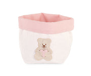 Cupido&Co. Pink Heart Teddy Bear Basket D 100 Mm H 110 Mm