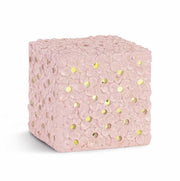 Cupido&amp;Co. Powder Cube with Flowers and Led 100 x 100 x 100 Mm with Box