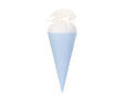 cupidoco cupidoco cono portaconfetti in raso azzurro bomboniera nascita e battesimo d 6 x h 17 cm ean 8007402288595