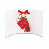 cupidoco cupidoco portachiavi ecopelle rosso laurea con nappina e scatola h 135 cm ean 8007402294633