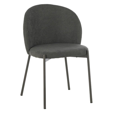 di mo commerciale di mo commerciale sedia shelly in tessuto 320 gr grigio scuro 55 x 45 cm h 80 cm sedia design moderna con struttura ean 8010402525485