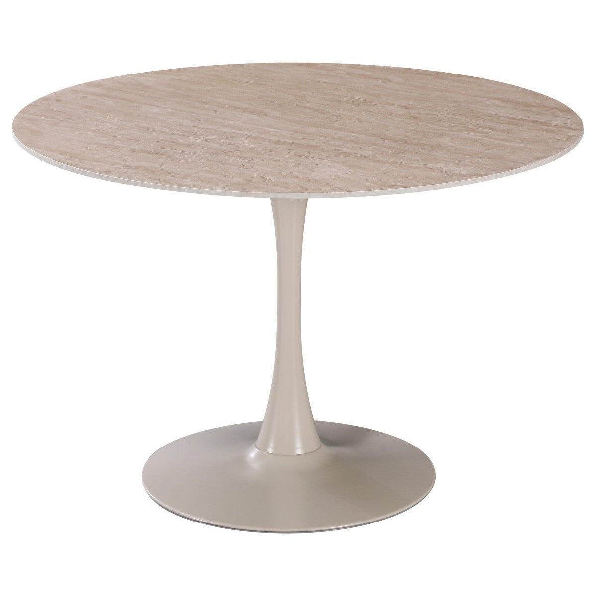 di mo commerciale di mo commerciale tavolo parker d 110 cm rotondo piano in ceramica travertino opaco 11 mm con gamba in metallo ean 8010402524280