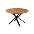 di mo commerciale di mo commerciale tavolo rotondo jasper d 120 cm h 75 cm piano mdf effetto noce naturale con gambe in metallo ean 8010402491193