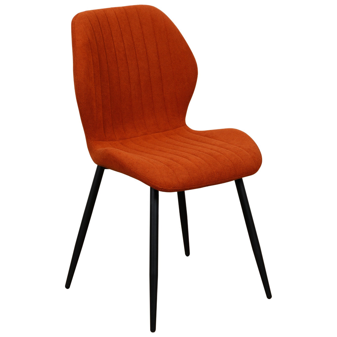 di mo di mo sedia jole tessuto terracotta con gambe in metallo nero elegante e confortevole ean 8010402501106