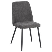 DI.MO Tracy Chair in Dark Grey Fabric 57x45x84 cm – Modern Design